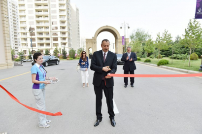 Teilnahme von Präsident Ilham Aliyev an der Eröffnung der Athleten- und Mediendörfer